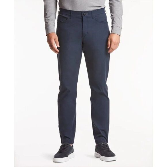 Public Rec Dealmaker Performance Pants Mens‎ Size 35x30 Navy Blue Golf Work NWOT